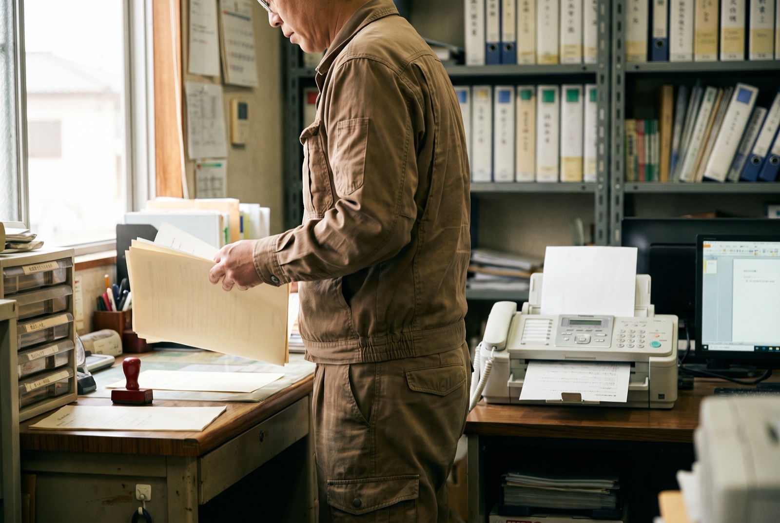 A back office running on fax and paper documents